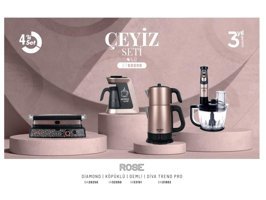 Arnica ST90006 4 Parça Elektronik Çeyiz Seti Rose