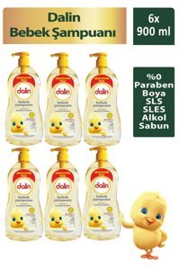 Dalin Klasik Göz Yakmayan Hipoalerjenik Hassas Ciltler İçin Bebek Şampuanı 6x900 ml