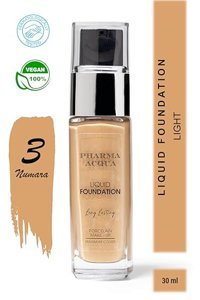 Pharma Acqua Long Lasting Liquid 03 Vegan Likit Serum Fondöten 30 ml