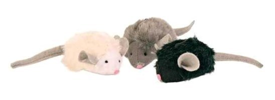 Trixie Peluş Tüylü Isırma Yavru-Yetişkin Fare Kedi Oyuncağı