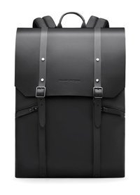 Mark MUKE 2 MR-1622 Gözlü Korumalı Su Geçirmez Kumaş 15.6 inç Sırt Laptop Çantası Siyah