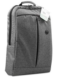 Addison 300448 Gözlü Su Geçirmez Polyester 15.6 inç Sırt Laptop Çantası Gri