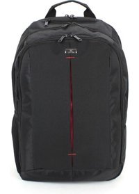 Case Club Gözlü Su Geçirmez Kumaş 17.3 inç Sırt Laptop Çantası Siyah