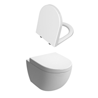Vitra Sento 52 cm Seramik Kanallı Arkadan Çıkışlı Gömme Duvara Sıfır Asma Klozet Beyaz