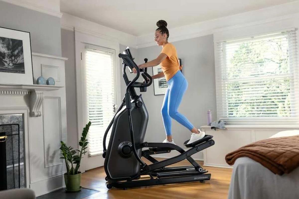 Schwinn 590E 150 kg Manuel Manyetik Dikey Eliptik Kondisyon Bisikleti Gri