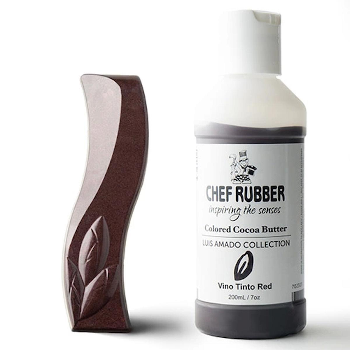 Chef Rubber Butter Vino Kırmızı Yağ Bazlı Toz Gıda Boyası 50 ml