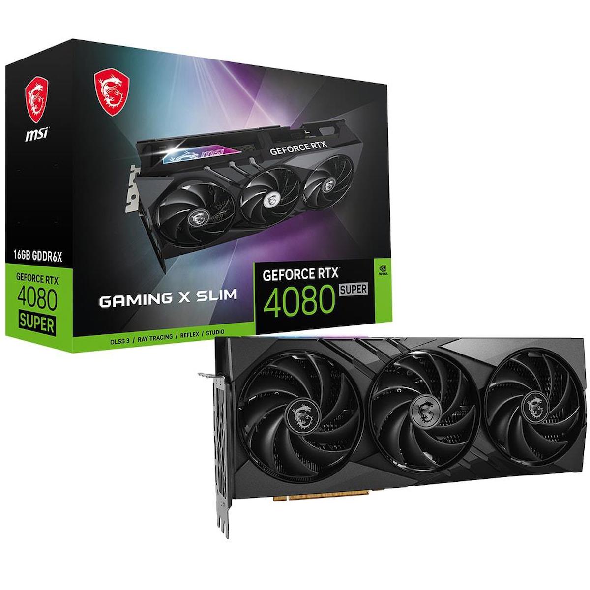 MSI Gaming X Slim RTX 4080 16 GB GDDR6X PCI-Express 4.0 DirectX 12 Ultimate 3 Fanlı 256 Bit Gaming NVIDIA Ekran Kartı