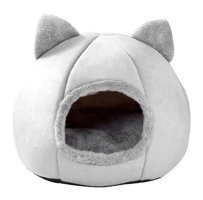 Pericat Petshop 50 cm Üstü Kapalı Kedi Yatağı Gri