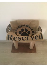 Naturbird Ayaklı Sepet Kedi Yatağı Ahşap