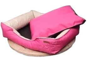 Chester Ayaklı Yıkanabilir 75 x 65 x 18 cm Sepet Kedi Yatağı Pembe