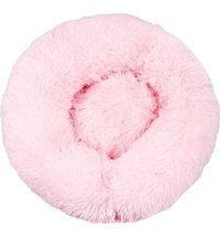 Forestbird Yıkanabilir 50 cm Simit Kedi Yatağı Pembe