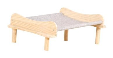 Magideal Suntek Ayaklı 60 x 40 x 20 cm Sepet Kedi Yatağı Gri