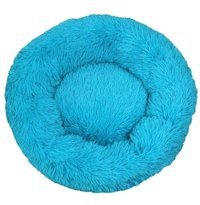 Forestbird Yıkanabilir 50 cm Simit Kedi Yatağı Mavi