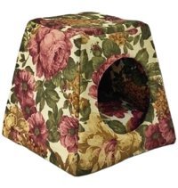 Pet Comfort 37 x 37 x 37 cm Üstü Kapalı Kedi Yatağı Çok Renkli