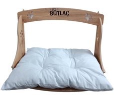Realwood 56 cm Sepet Kedi Yatağı Antrasit