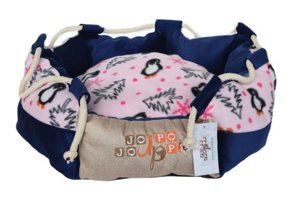 Jojo Pops Rope No 19 Yıkanabilir 35 x 50 cm Sepet Kedi Yatağı Açık Gri