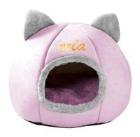 Doyapet 50 x 50 cm Üstü Kapalı Kedi Yatağı Pembe