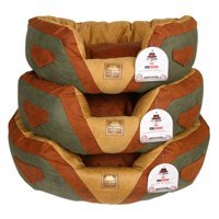 Petboss 65 x 55 x 21 cm Sepet Kedi Yatağı Kahverengi - Yeşil