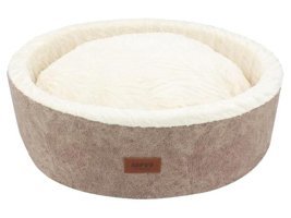 Lepus Yıkanabilir 50 x 17 cm Simit Kedi Yatağı Krem