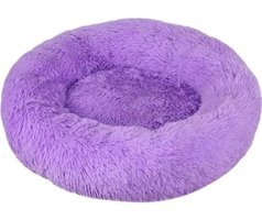 Forestbird Yıkanabilir 50 cm Simit Kedi Yatağı Mor