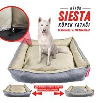 Xpermate Yıkanabilir 80 x 100 cm Sepet Kedi Yatağı Antrasit