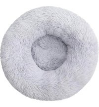 Forestbird Yıkanabilir 50 cm Simit Kedi Yatağı Gri