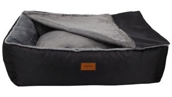 Lepus 67 x 82 x 23 cm Sepet Kedi Yatağı Siyah