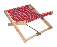 Barış Dizayn Sallanan Ayaklı 50 x 43 x 28 cm Sepet Kedi Yatağı Kırmızı