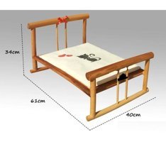 Kedigram Kedi Kulübesi Ayaklı 61 x 40 cm Sepet Kedi Yatağı Kahverengi