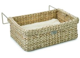 Karlie 40 x 30 x 15 cm Sepet Kedi Yatağı Krem