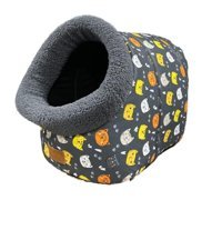 Catmozz Yıkanabilir 40 x 40 cm Üstü Kapalı Kedi Yatağı Antrasit