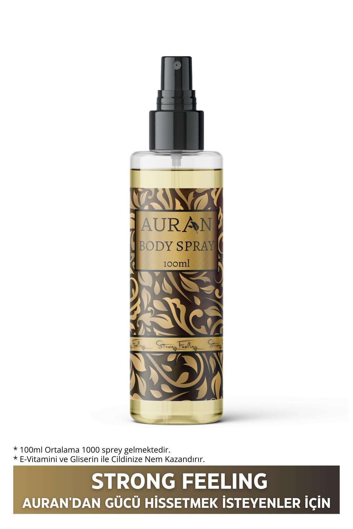 Auran Strong Feeling Çiçeksi Erkek Vücut Spreyi 100 ml