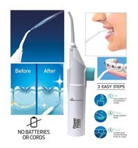 Power Floss Kablolu Pilli Basınç Kontrollü 360° Dönebilen 3 Başlıklı Ağız Duşu