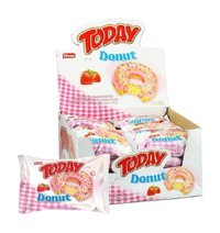 Elvan Today Donut Çilekli Kek 24x35 gr