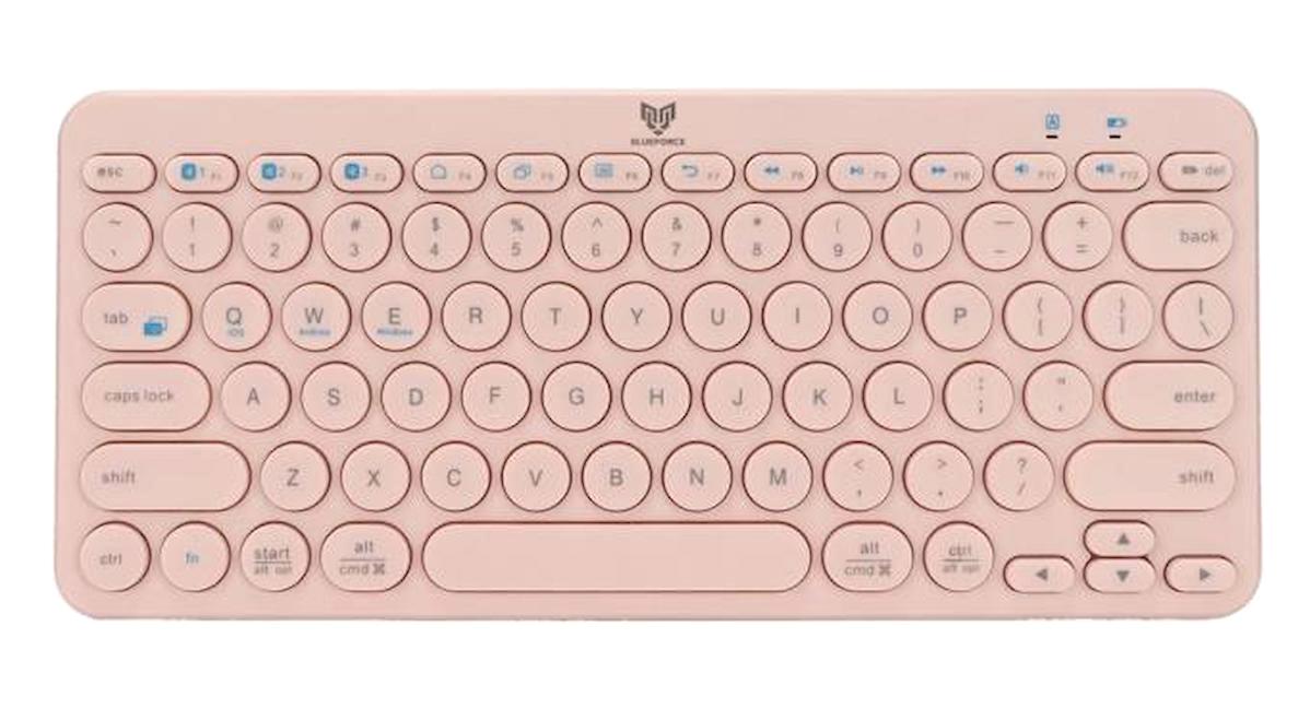 Blueforce Bt-k95 İngilizce Q Kablosuz Pembe Standart Klavye