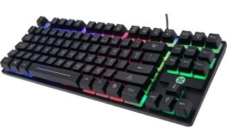 Dexim DKA006 KBL-088 Türkçe Q RGB Kablolu Siyah Standart Klavye