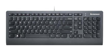 Lenovo KU-0989 İngilizce Q Kablolu Siyah Standart Klavye