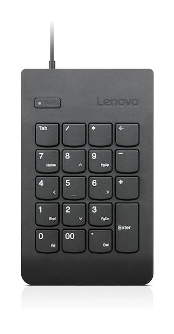 Lenovo USB Numeric Keypad Gen II 4Y40R38905 Türkçe Q 21 Tuşlu Kablolu Siyah Standart Klavye