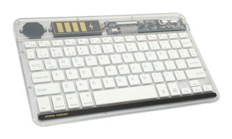 Ultratekno ZR612 İngilizce Q Kablosuz Beyaz Standart Klavye