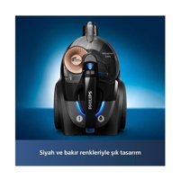 Philips Marathon 750 W 2 lt Toz Torbasız Süpürge Siyah