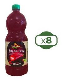 Yakamoz Acılı Şalgam 8x1 lt