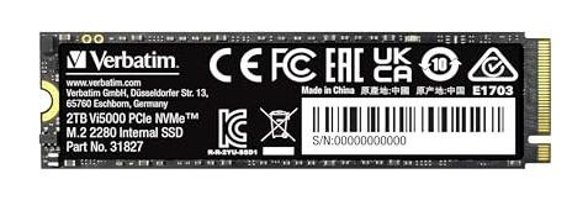 Verbatim VI5000 PCIE M2 2 TB m2 2280 SSD