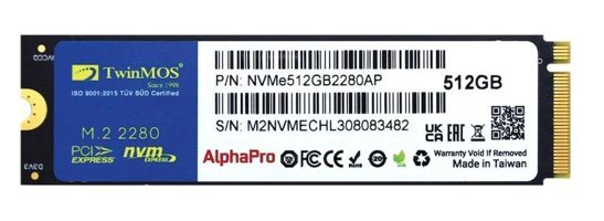 Twinmos TLC 3DNAND PCIE M2 512 GB m2 2280 SSD