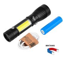 Watton WT-602 Basmalı Uzun Menzilli LED Şarjlı El Feneri