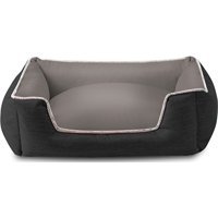 Oloey Yıkanabilir Tek Fonksiyonlu 35x26x41 cm Sepet Kedi Yatağı Siyah