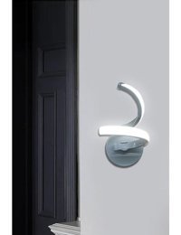 Modern Tekli Metal Led Aplik Beyaz