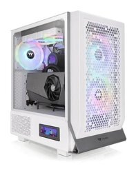 Thermaltake CA-1Y2-00M6WN-00 RGB Mesh Sıvı Soğutmalı 5 Fanlı Beyaz Dikey Kullanım ATX Oyuncu Bilgisayar Kasası