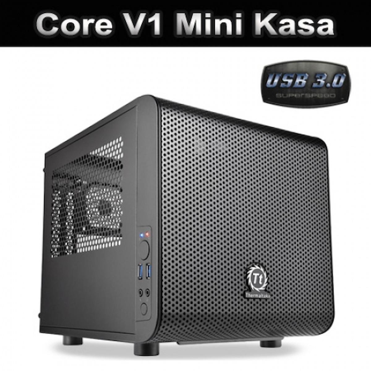 Thermaltake CA-1B8-00S1WN-00 Mesh Siyah Dikey Kullanım Mid Tower Standart Bilgisayar Kasası