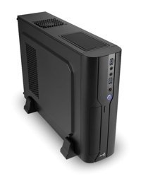 Aerocool CS-101 1 Fanlı Siyah 300 W Dikey Kullanım Mini ATX Standart Bilgisayar Kasası