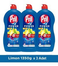 Pril Limon Kokulu El Bulaşık Deterjanı 3x1.35 lt